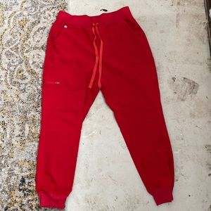FIGS Red Zamora Joggers